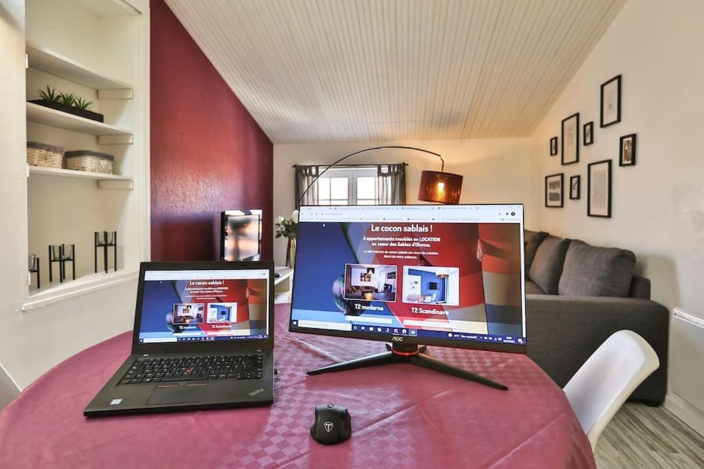APPT COSY 2* HYPER-CENTRE à 2 pas de la plage + PARKING inclus  Les Sables-dʼOlonne Extérieur photo